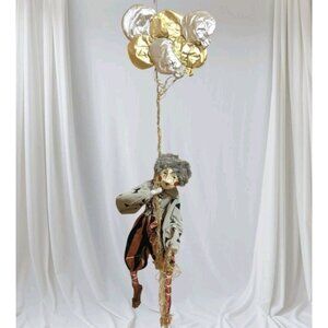 Louie Gizyn Art Sculpture Mobile Mime Fantastic Figurines Balloons Clay Man OOAK